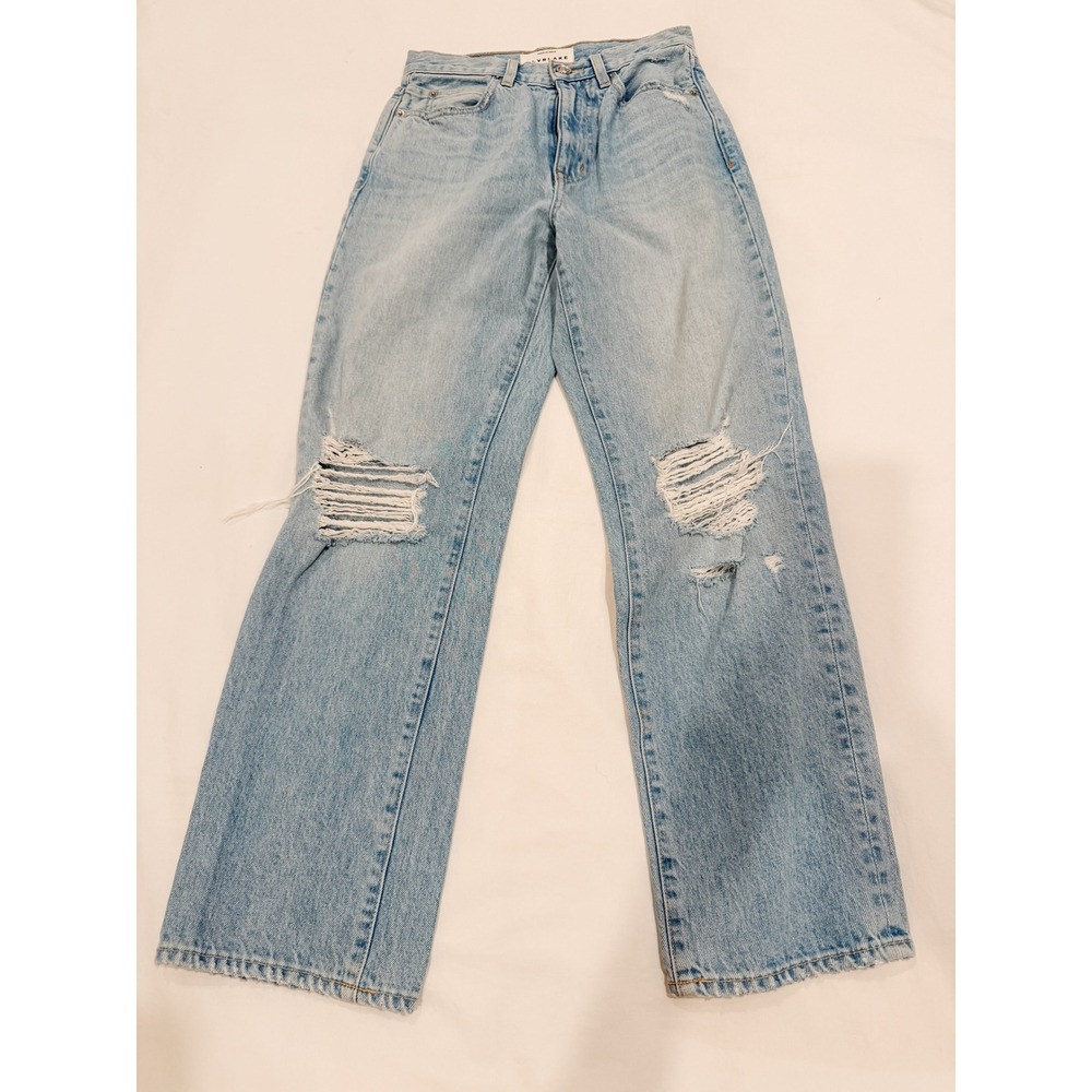 SLVRLAKE London Crop Jeans 24 Broken Dreams Distressed 90's Grunge Indie Sleaze